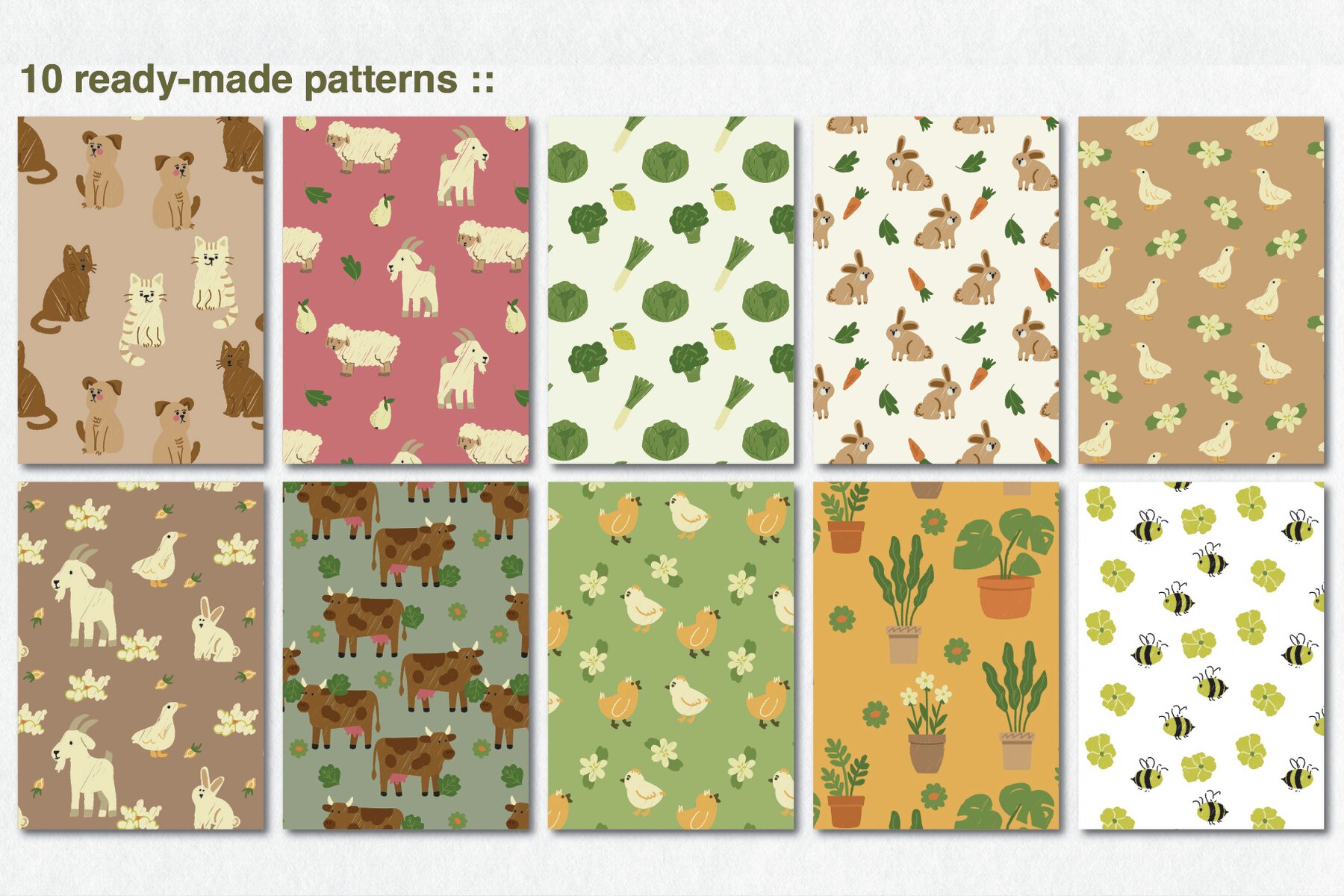 Farm and Garden Friends illustrations 9