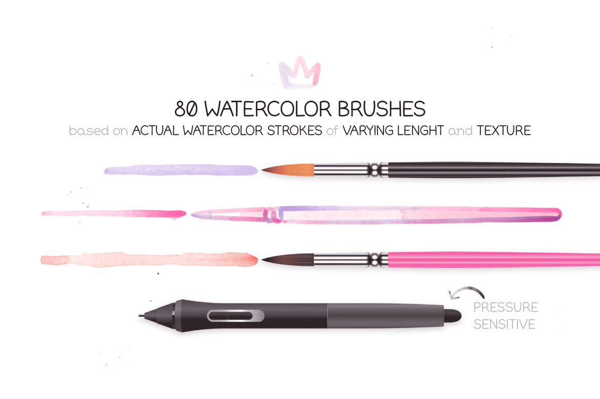 Watercolor Brushes Vol 1 2