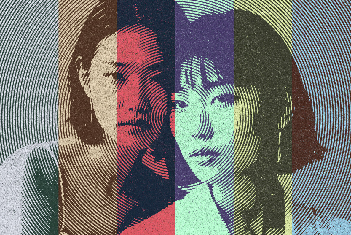 Circle Duotone Effect 4