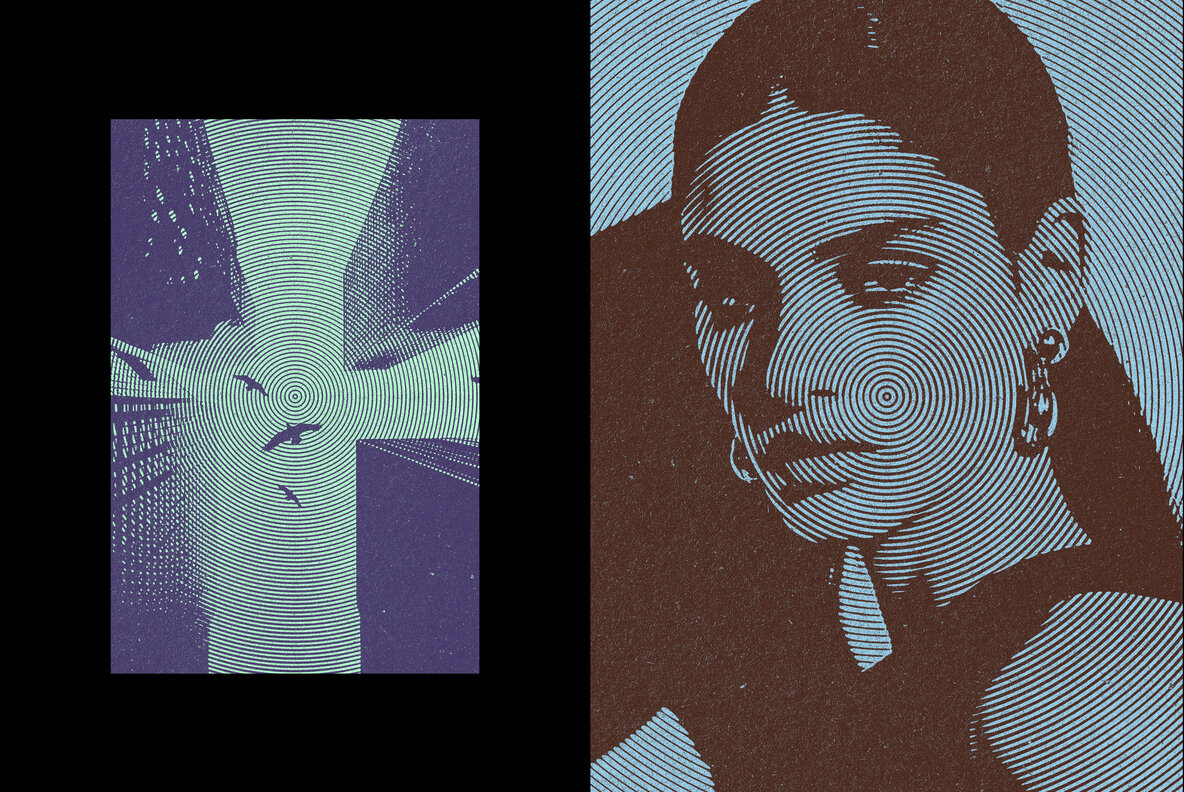 Circle Duotone Effect 5