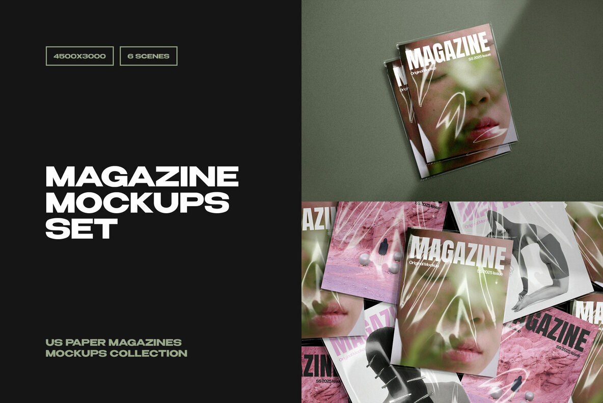 US Paper Magazine Mockups 1