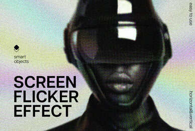 Screen Flicker Photo Effect