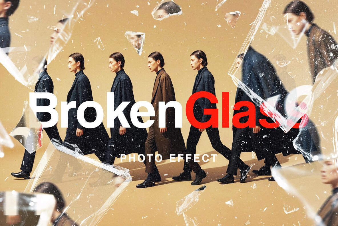 Broken Glass Photo Effect 1