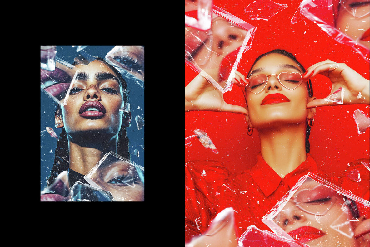 Broken Glass Photo Effect 2