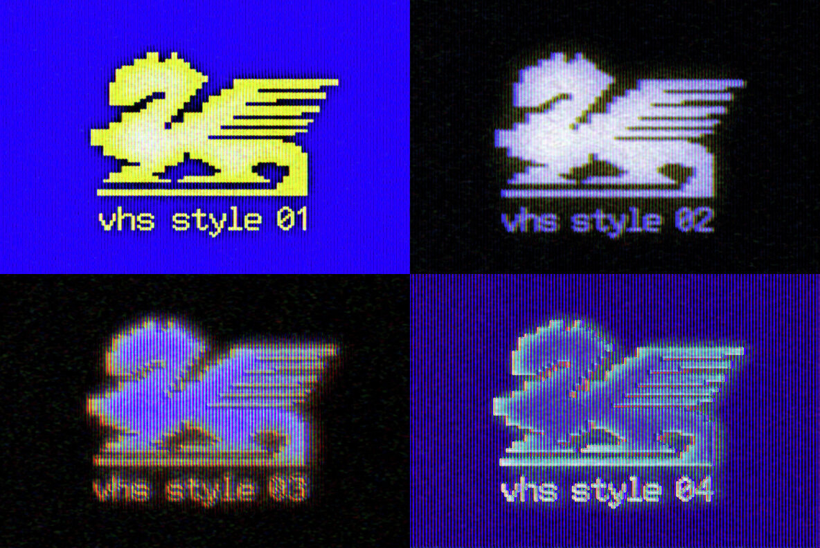 VHS Tape Text and Logo Effect 2
