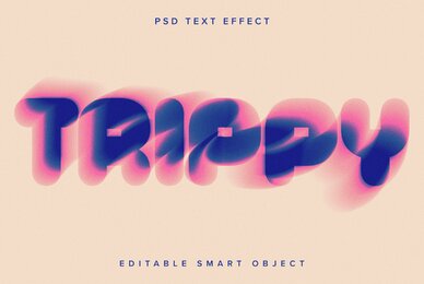 Spin Blur Text Effect Mockup