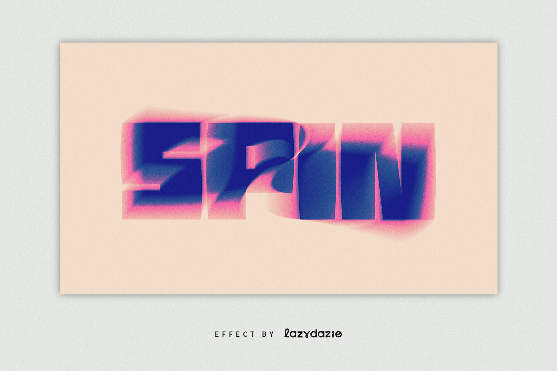 Spin Blur Text Effect Mockup 5