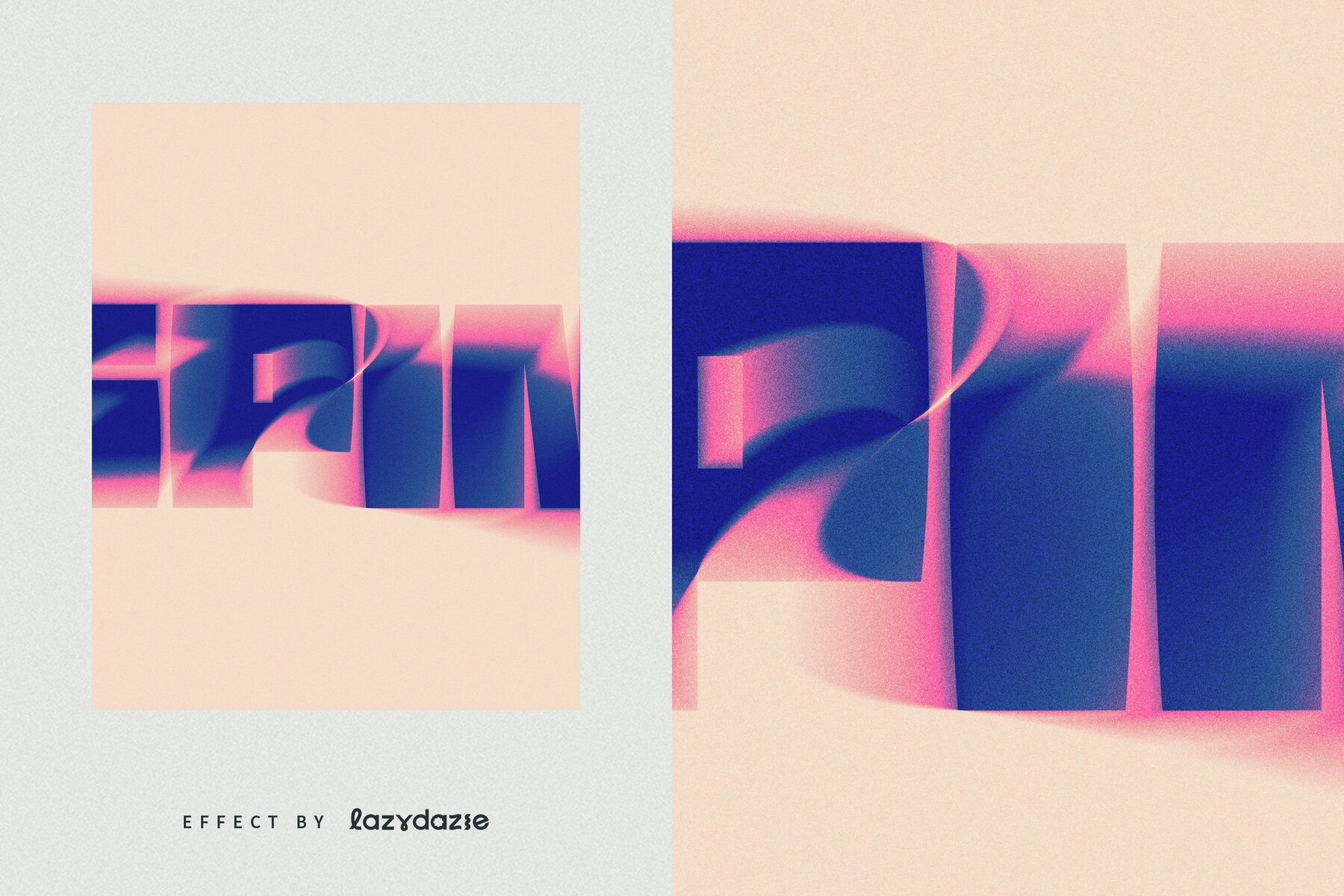 Spin Blur Text Effect Mockup 6