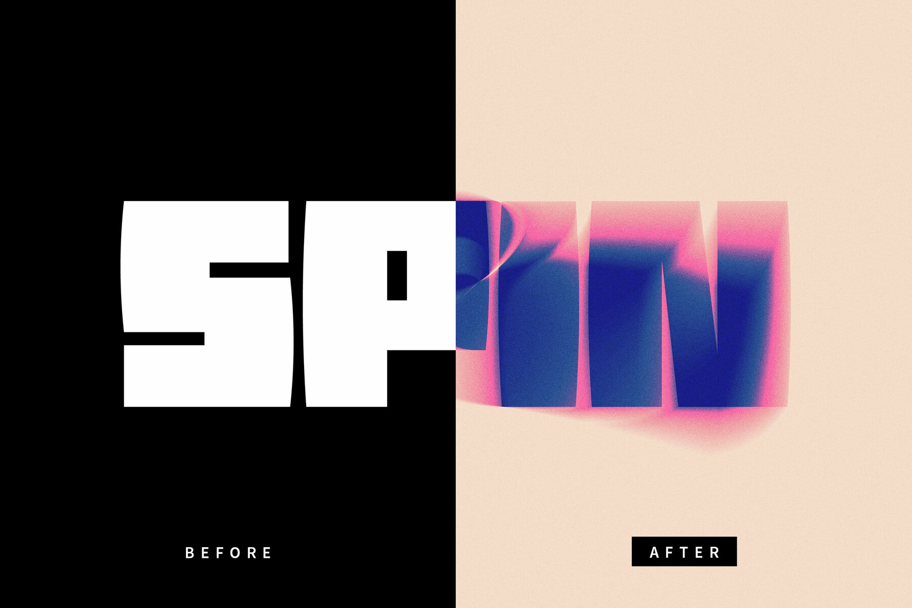 Spin Blur Text Effect Mockup 7