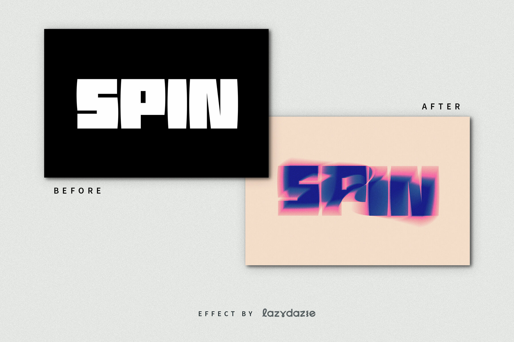 Spin Blur Text Effect Mockup 8