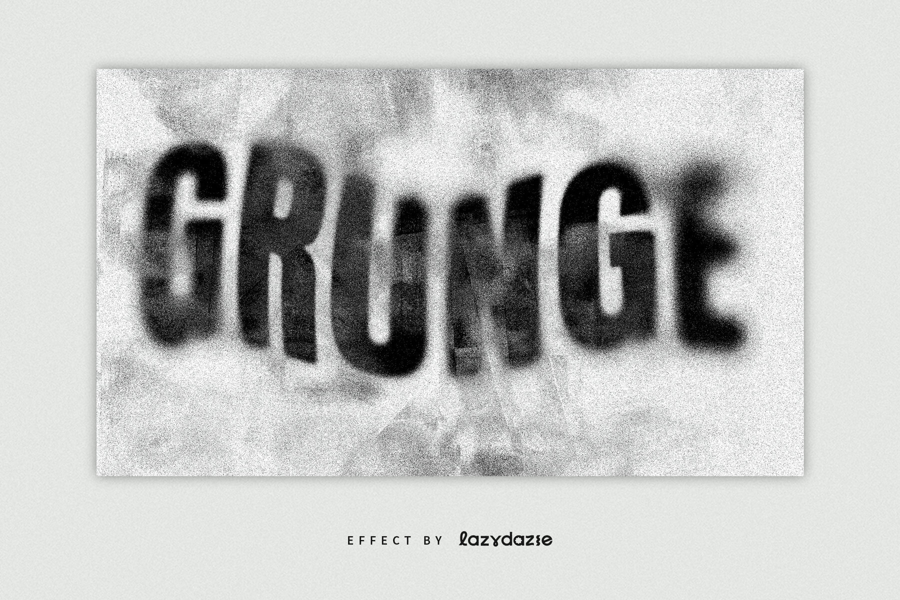 Textured Grunge Text Effect Mockup 3