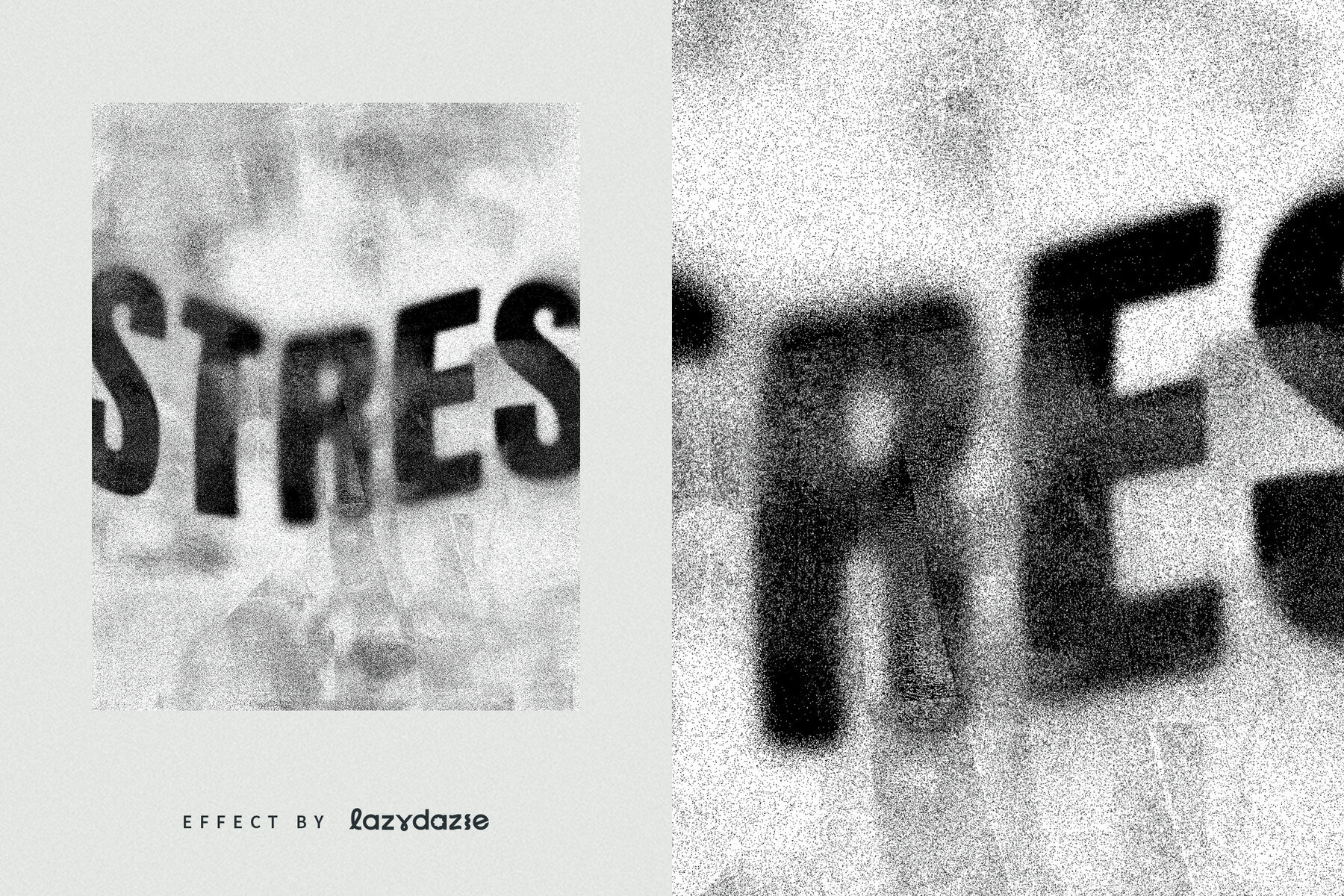 Textured Grunge Text Effect Mockup 6