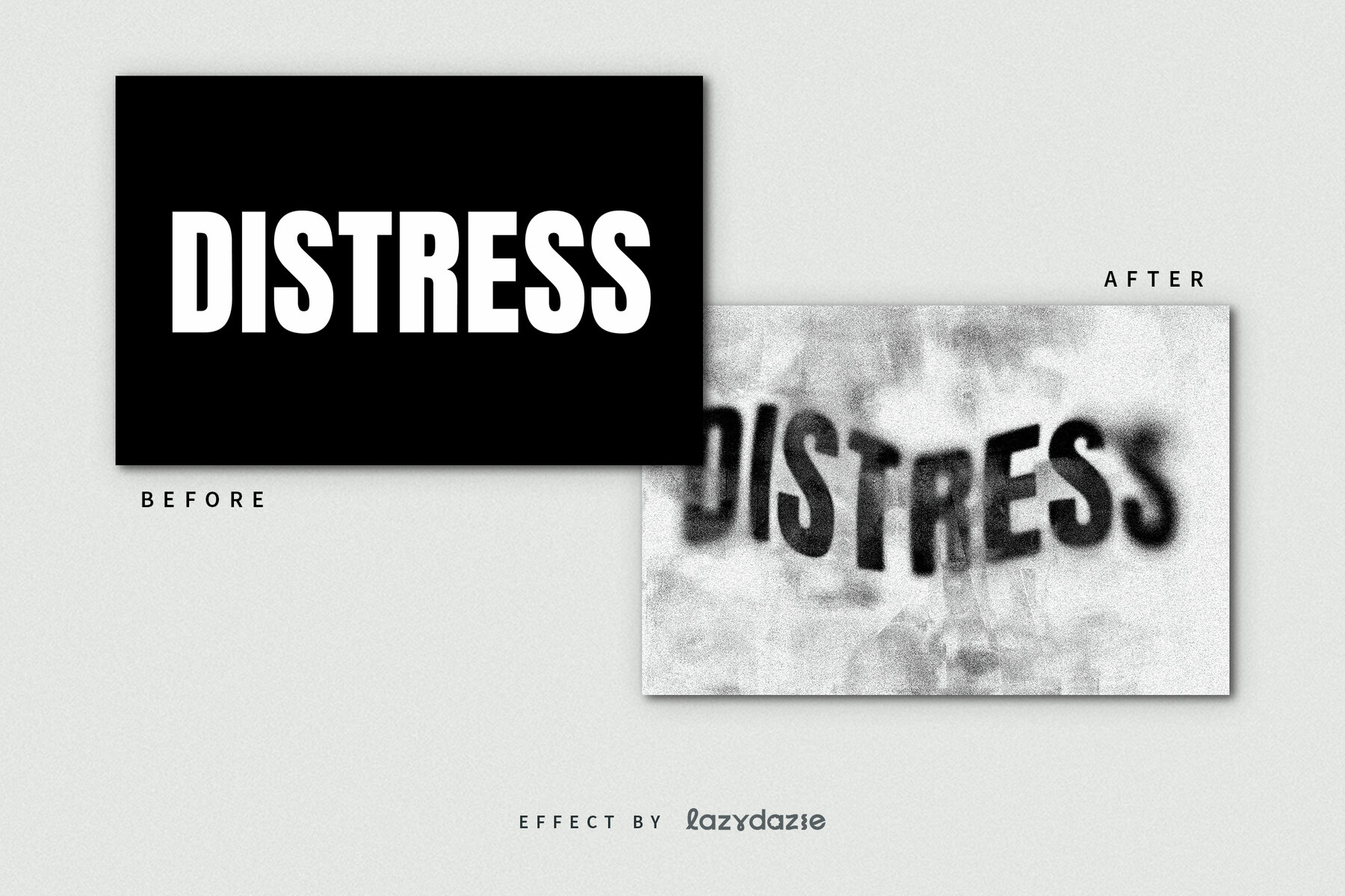 Textured Grunge Text Effect Mockup 8