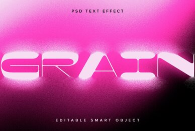 Pink Dissolving Text Effect Mockup