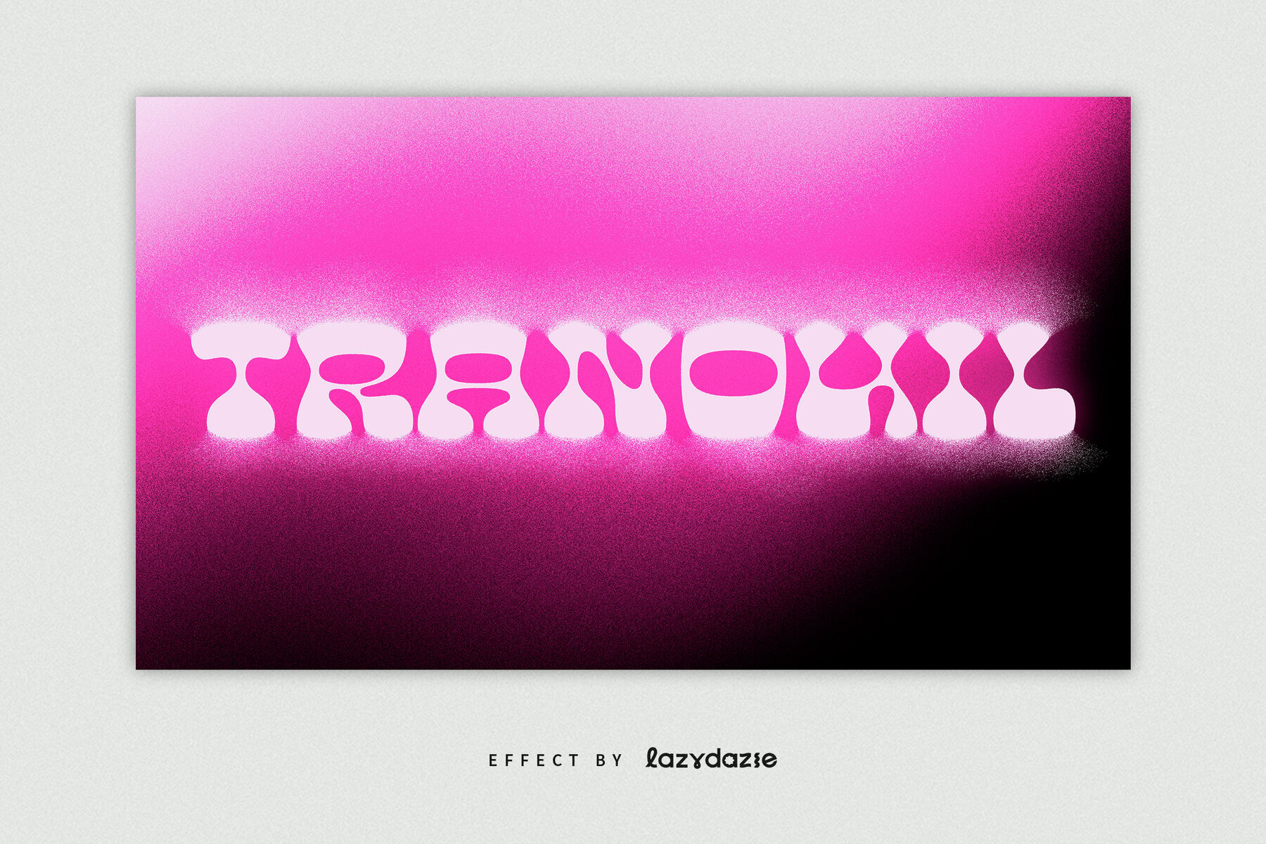Pink Dissolving Text Effect Mockup 3