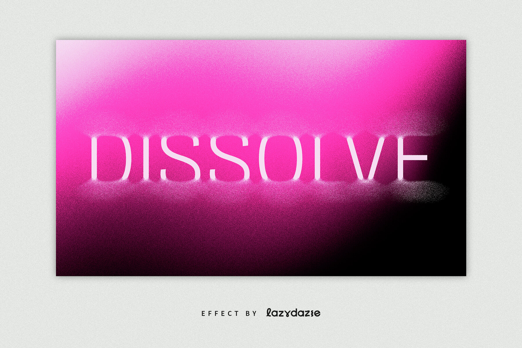 Pink Dissolving Text Effect Mockup 4