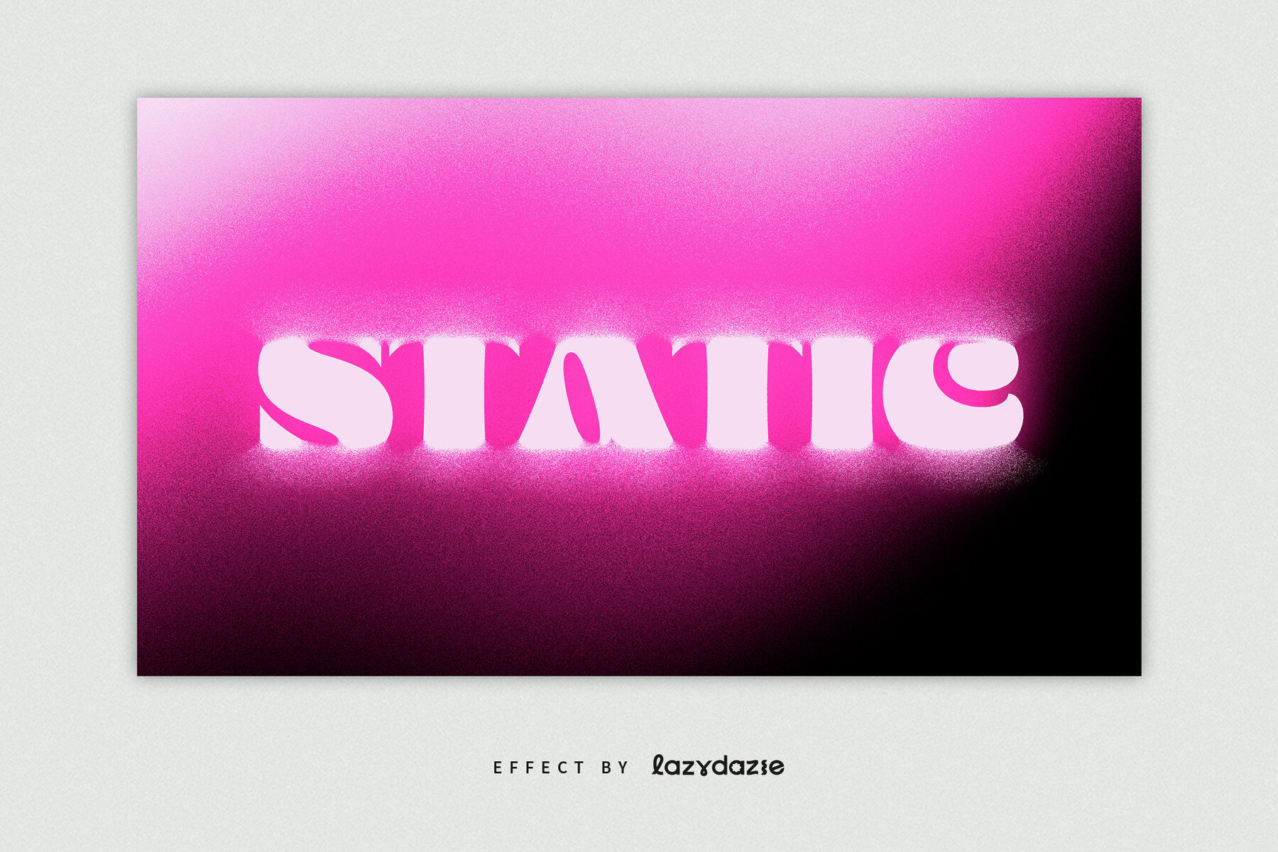 Pink Dissolving Text Effect Mockup 5