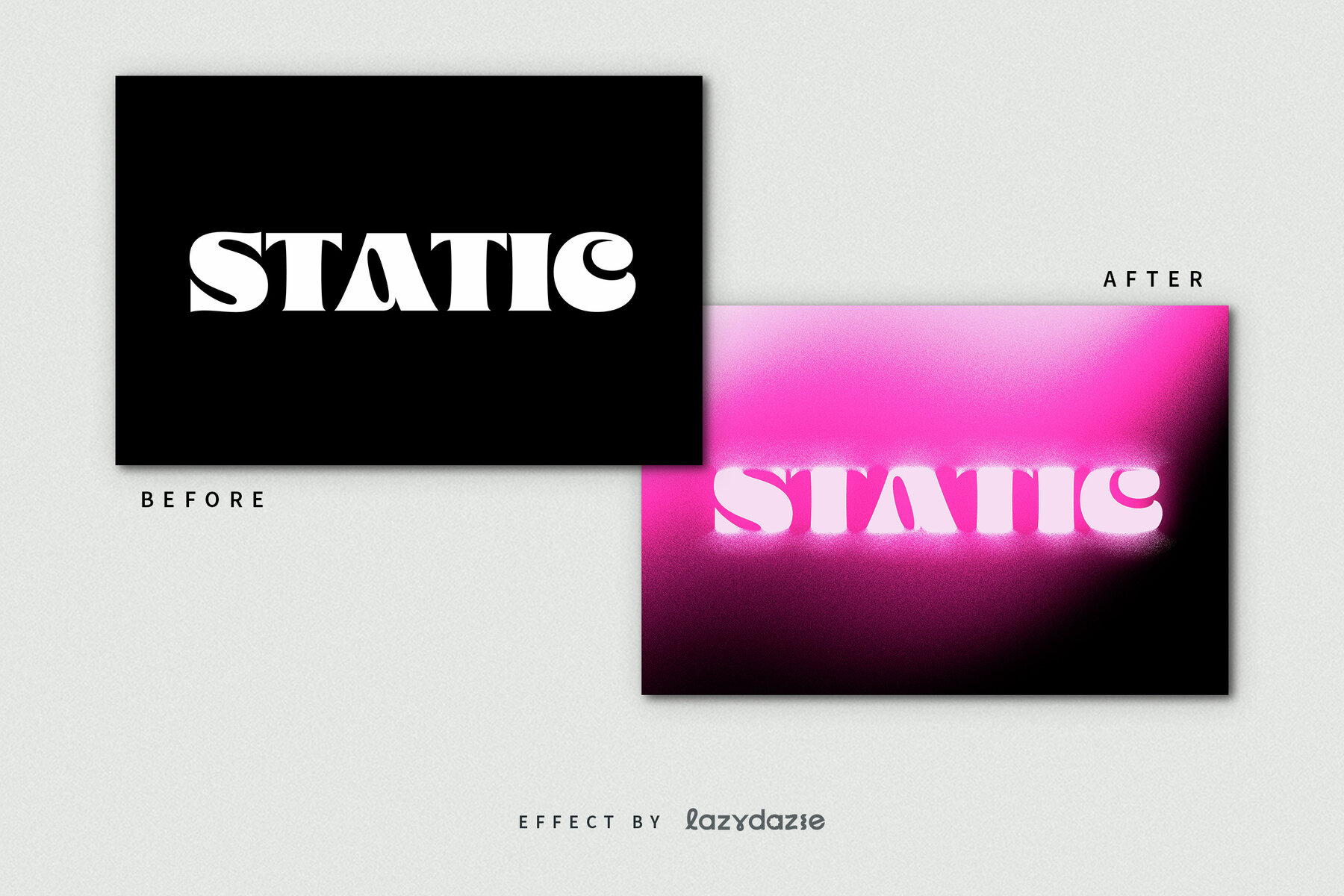 Pink Dissolving Text Effect Mockup 8