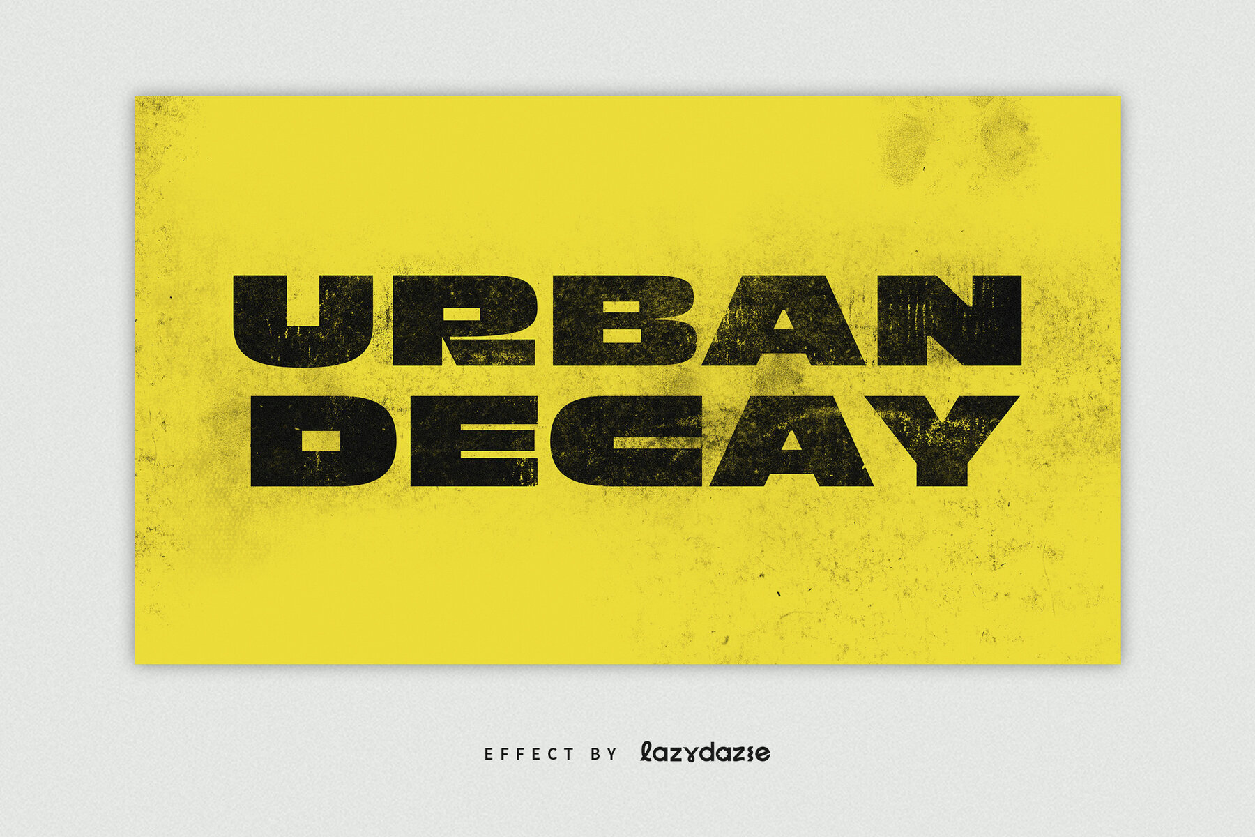 Dirty Decayed Text Effect Mockup 4