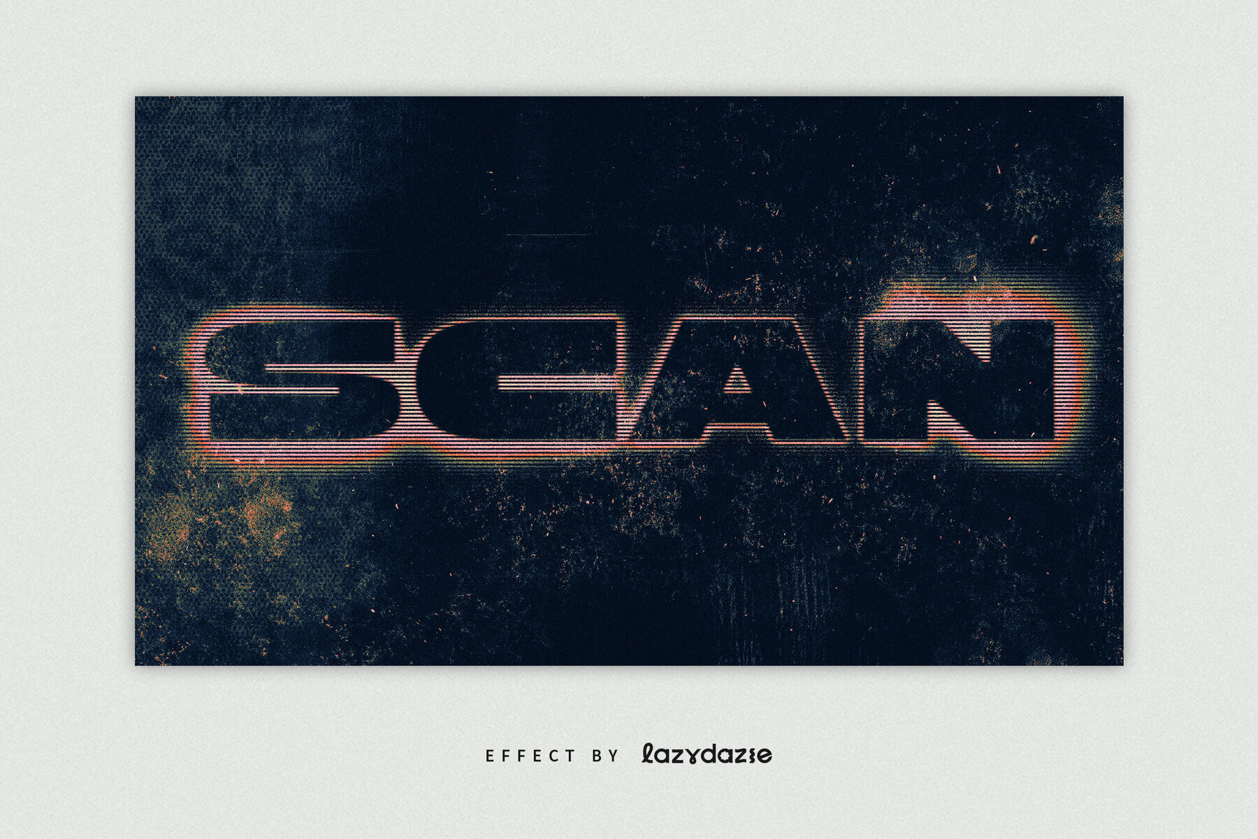 Grunge Photocopy Text Effect Mockup 2