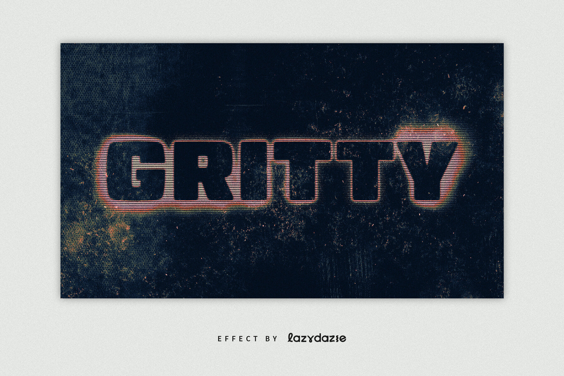 Grunge Photocopy Text Effect Mockup 3
