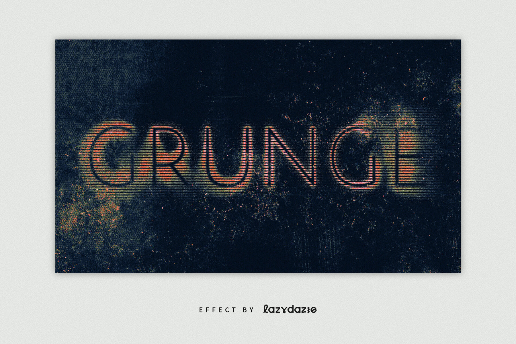 Grunge Photocopy Text Effect Mockup 4