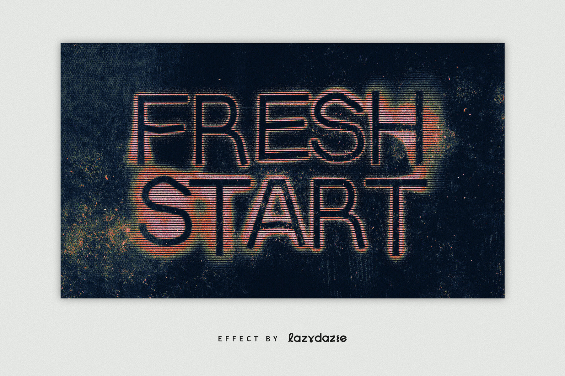 Grunge Photocopy Text Effect Mockup 5