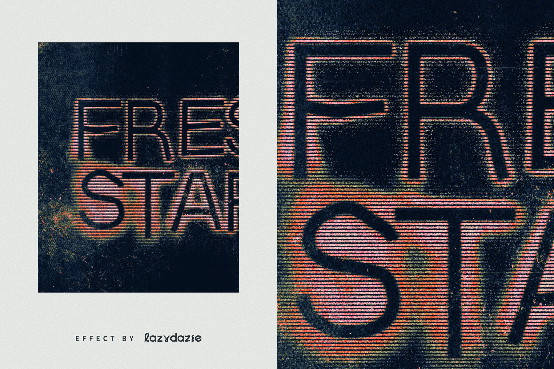 Grunge Photocopy Text Effect Mockup 6