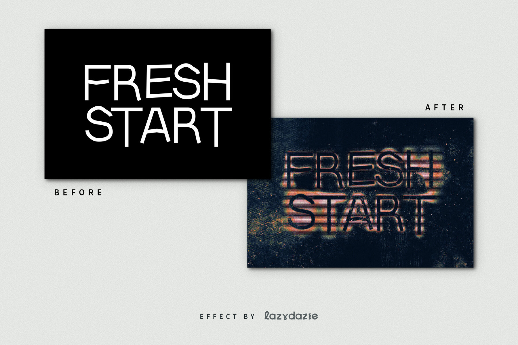 Grunge Photocopy Text Effect Mockup 8