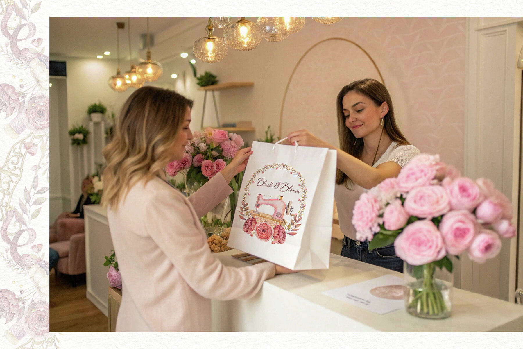 Watercolor Sewing Clipart 6