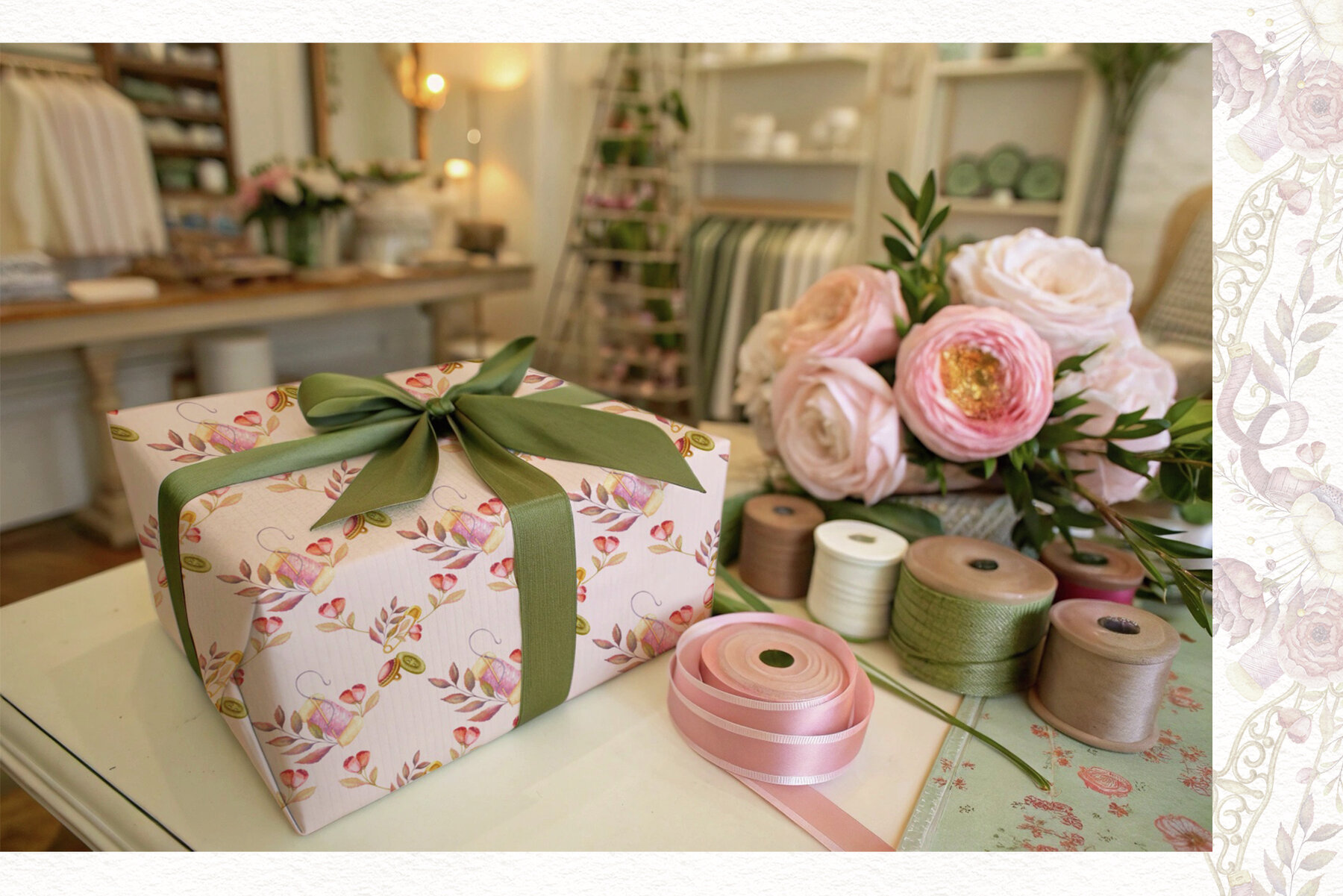 Watercolor Sewing Clipart 7