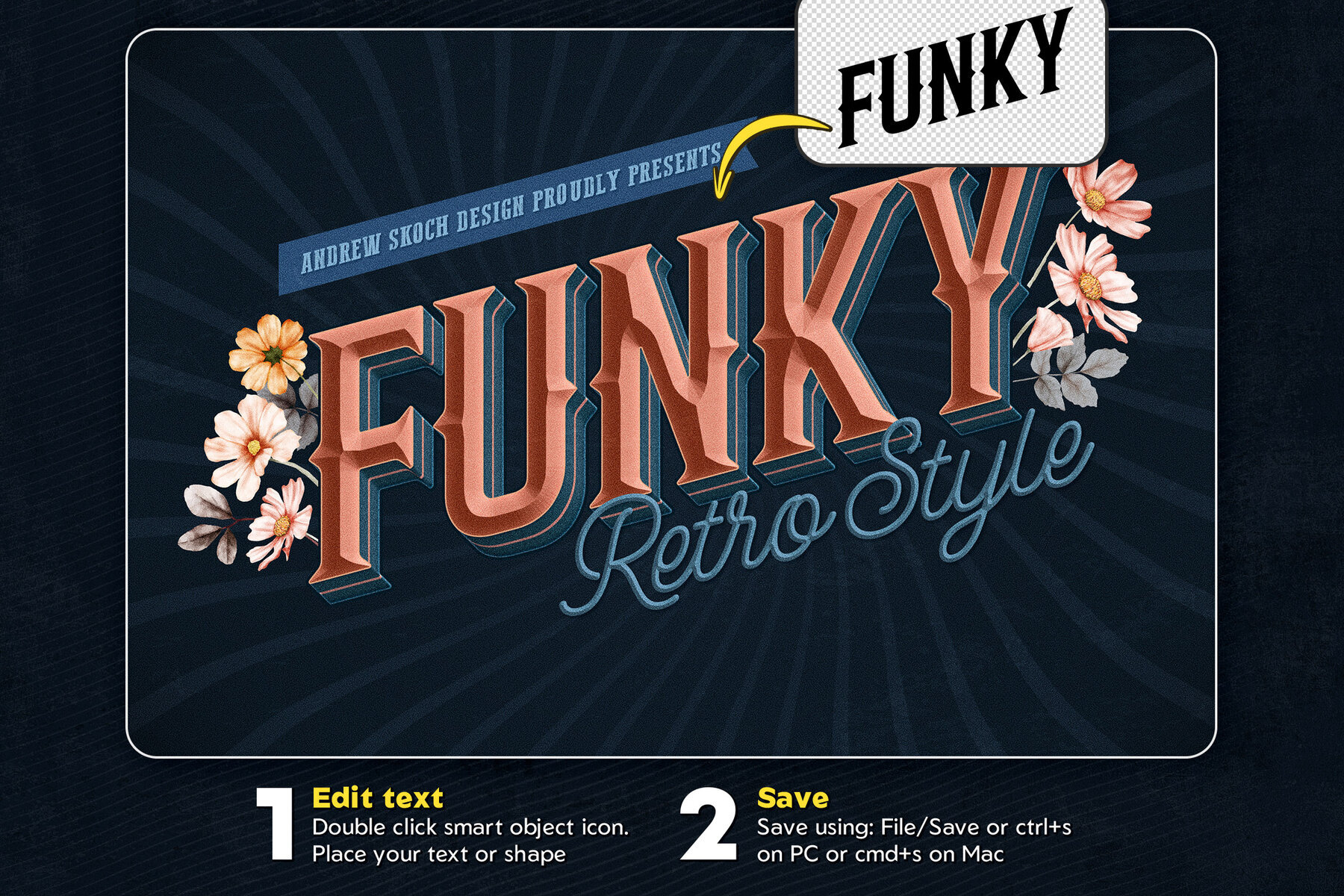 Retro Lettering Text Effect 2