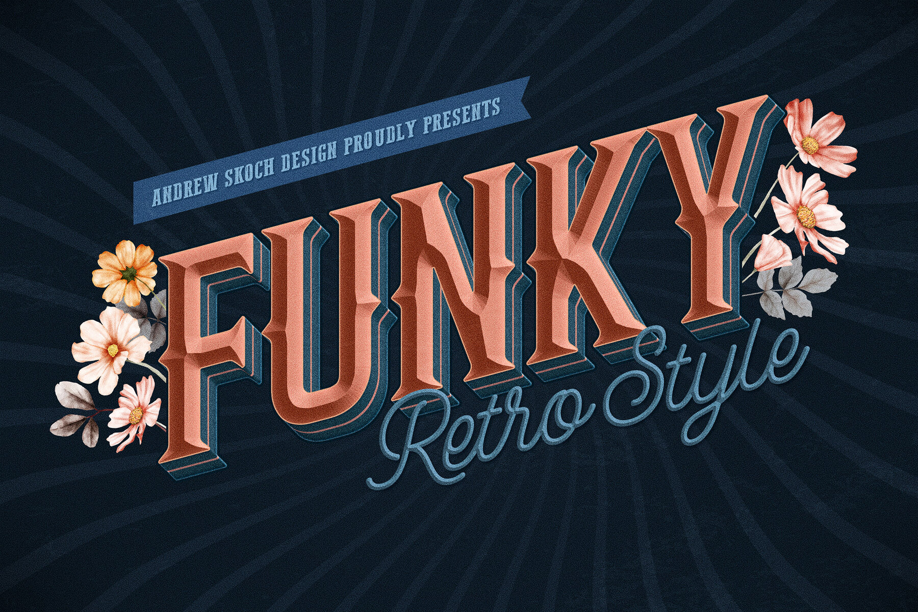 Retro Lettering Text Effect 4