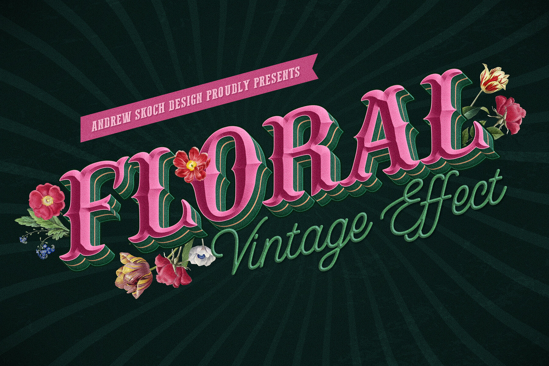 Retro Lettering Text Effect 5