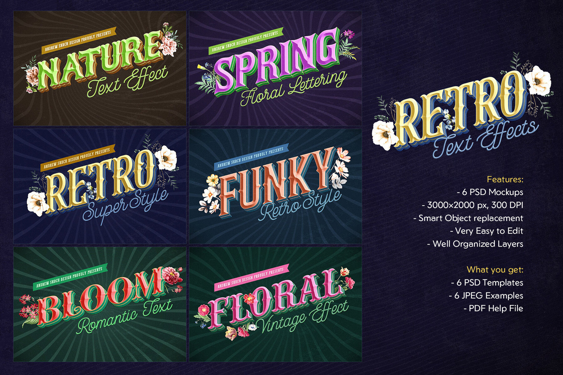 Retro Lettering Text Effect 9