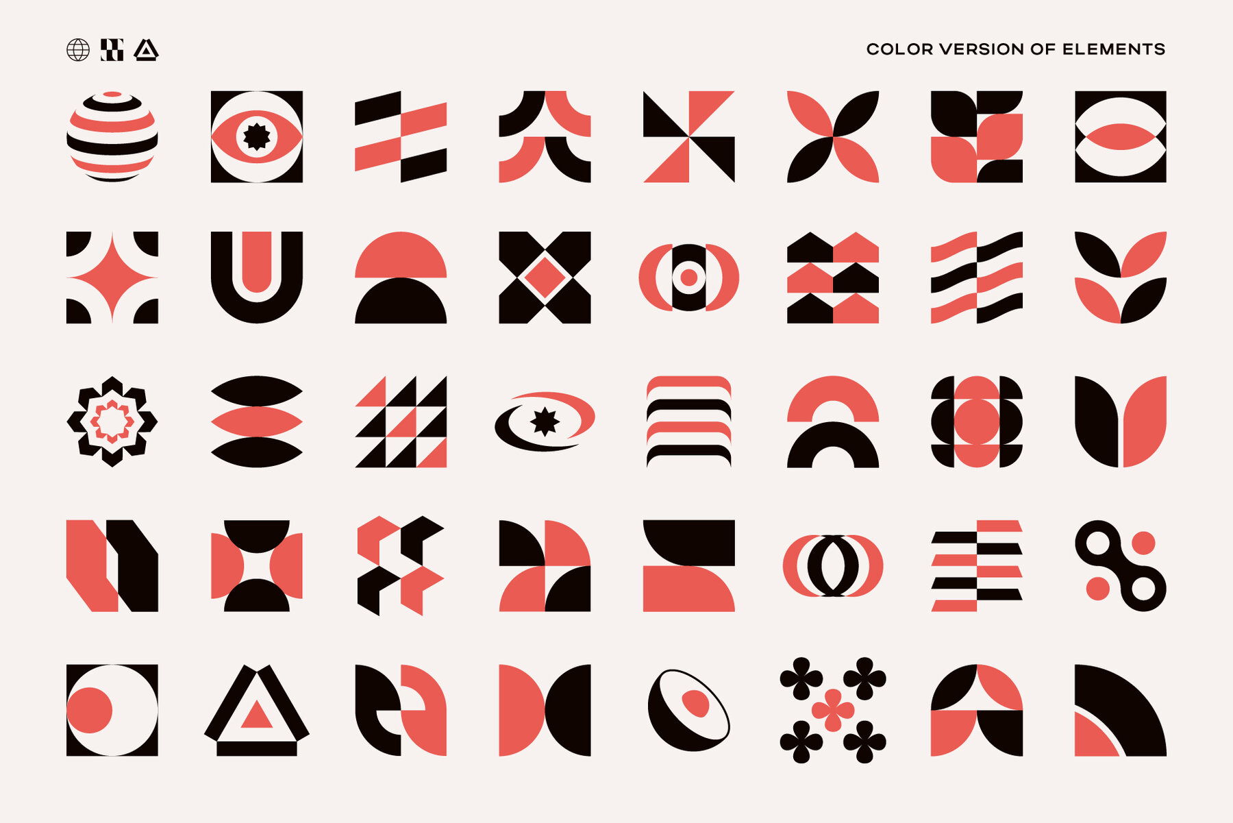 275 Modern Geometric Vector Elements 8