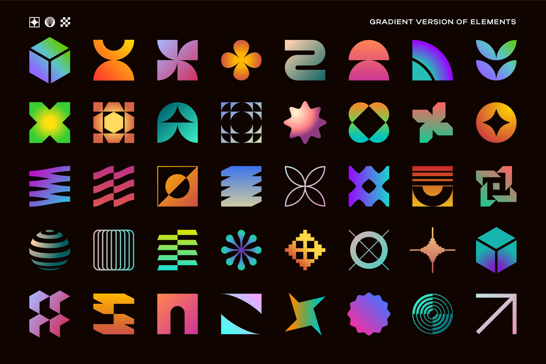 275 Modern Geometric Vector Elements 11