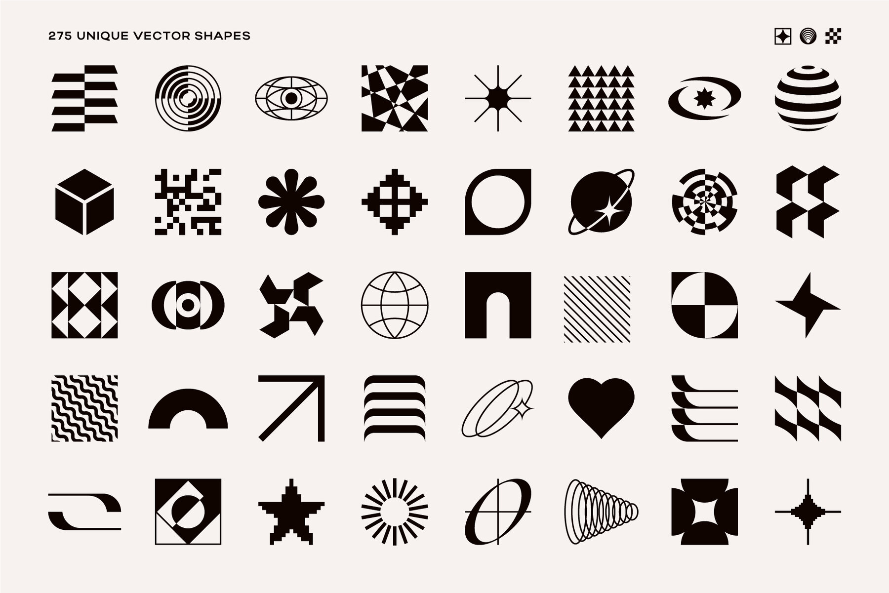 275 Modern Geometric Vector Elements 12