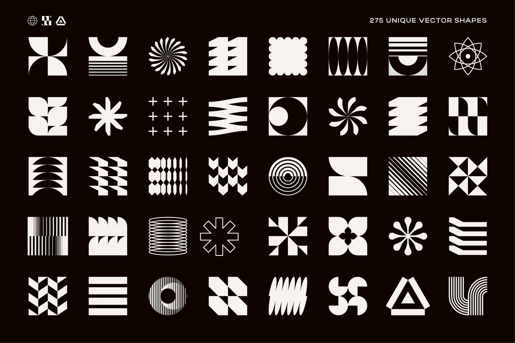 275 Modern Geometric Vector Elements 14