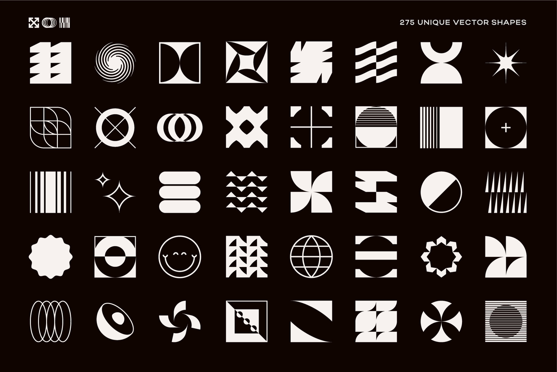 275 Modern Geometric Vector Elements 18