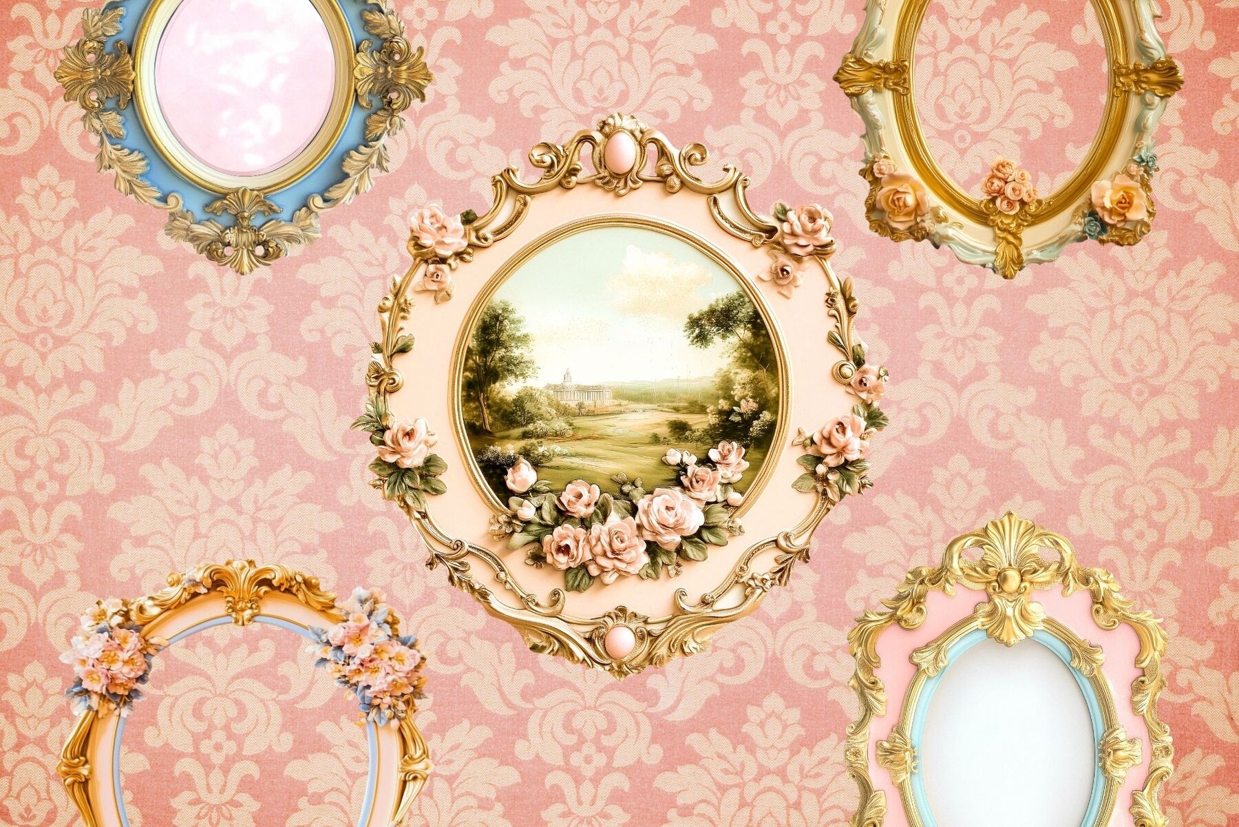 Vintage Elegance Frame Set 4