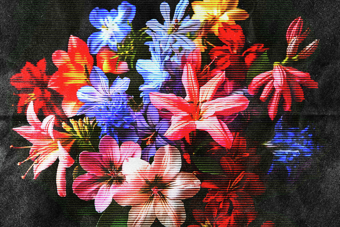 Vintage Halftone Lines Effect 4