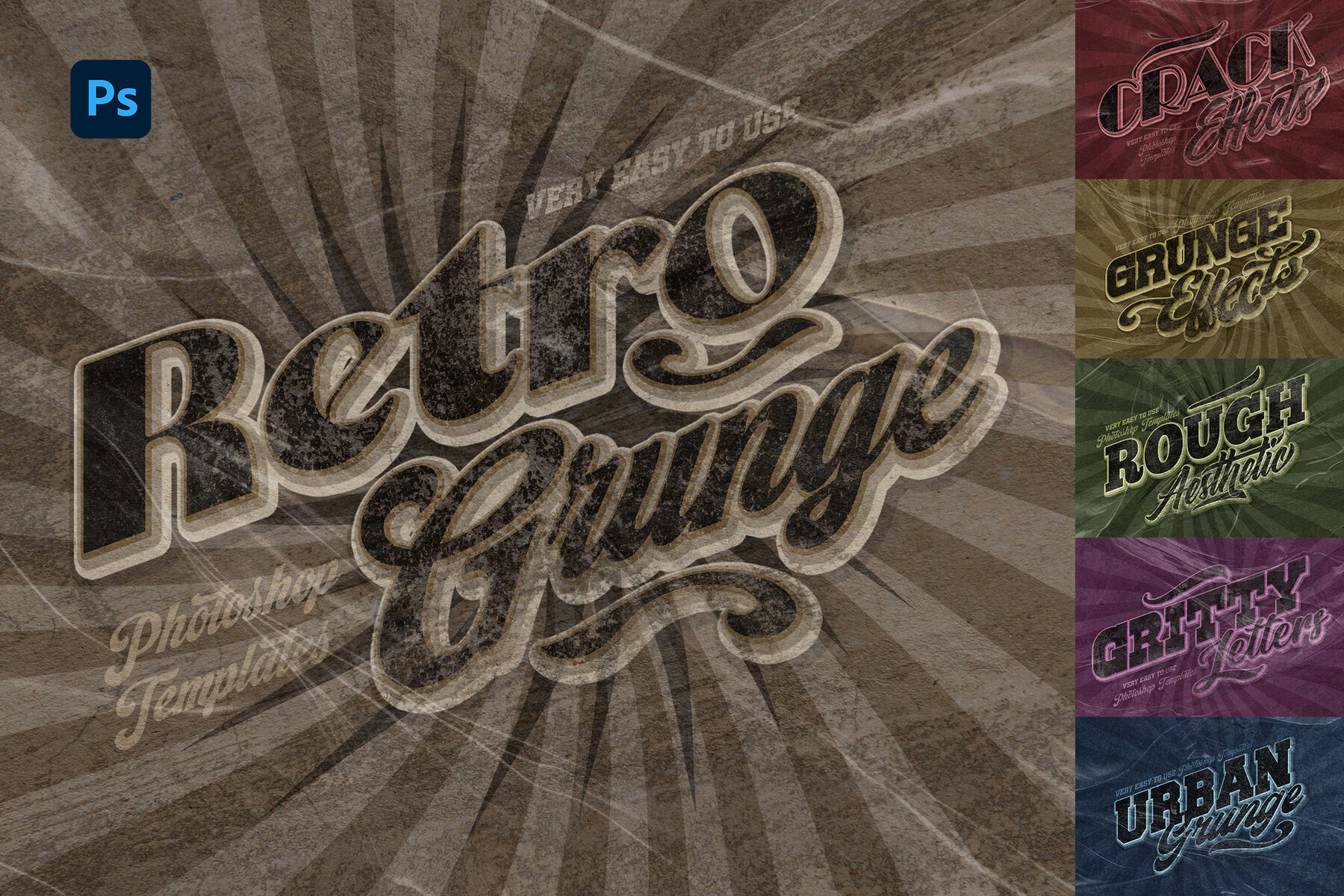 Retro Grunge Text Effects 1