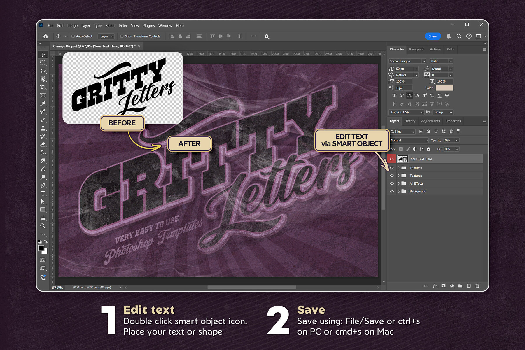 Retro Grunge Text Effects 2