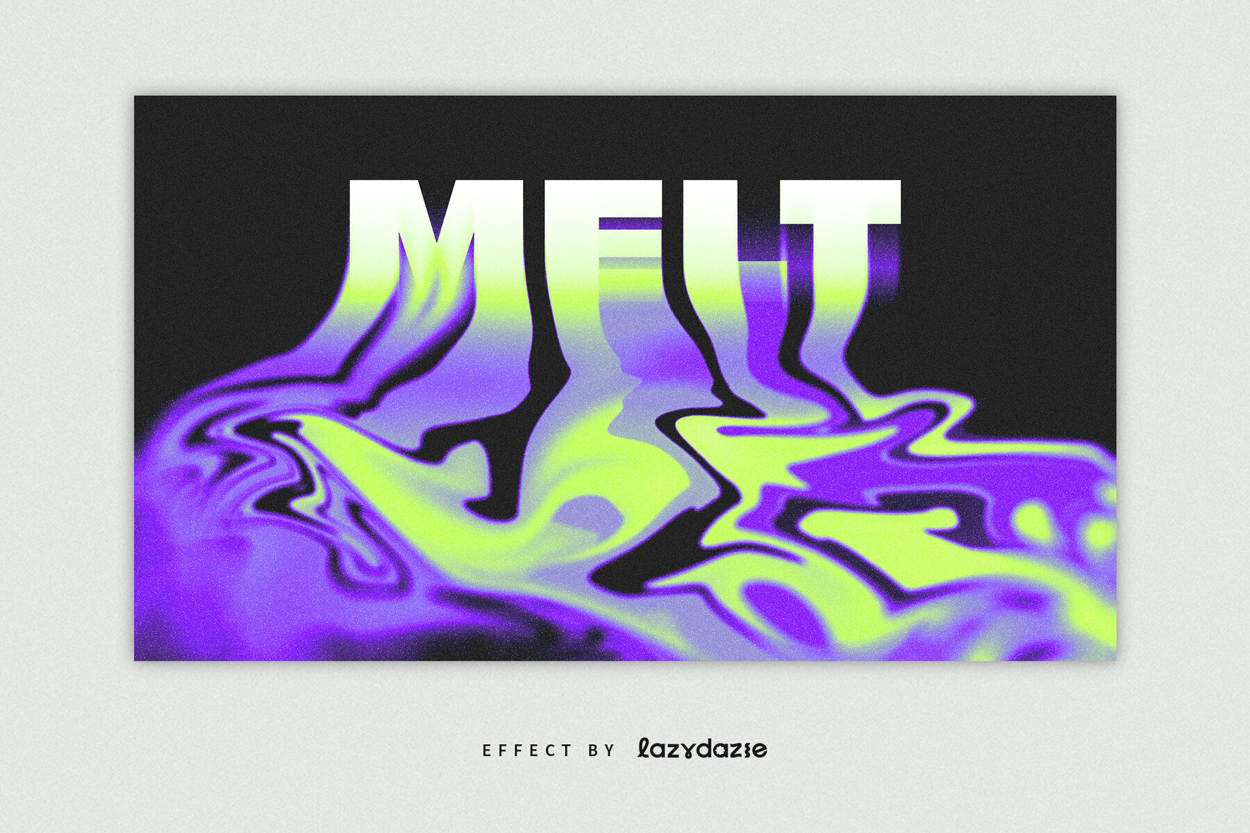 Melting Text Effect Mockup 2