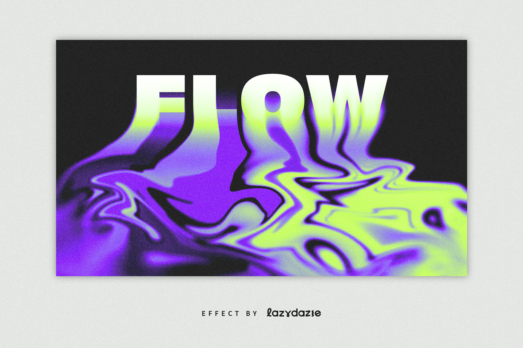 Melting Text Effect Mockup 3