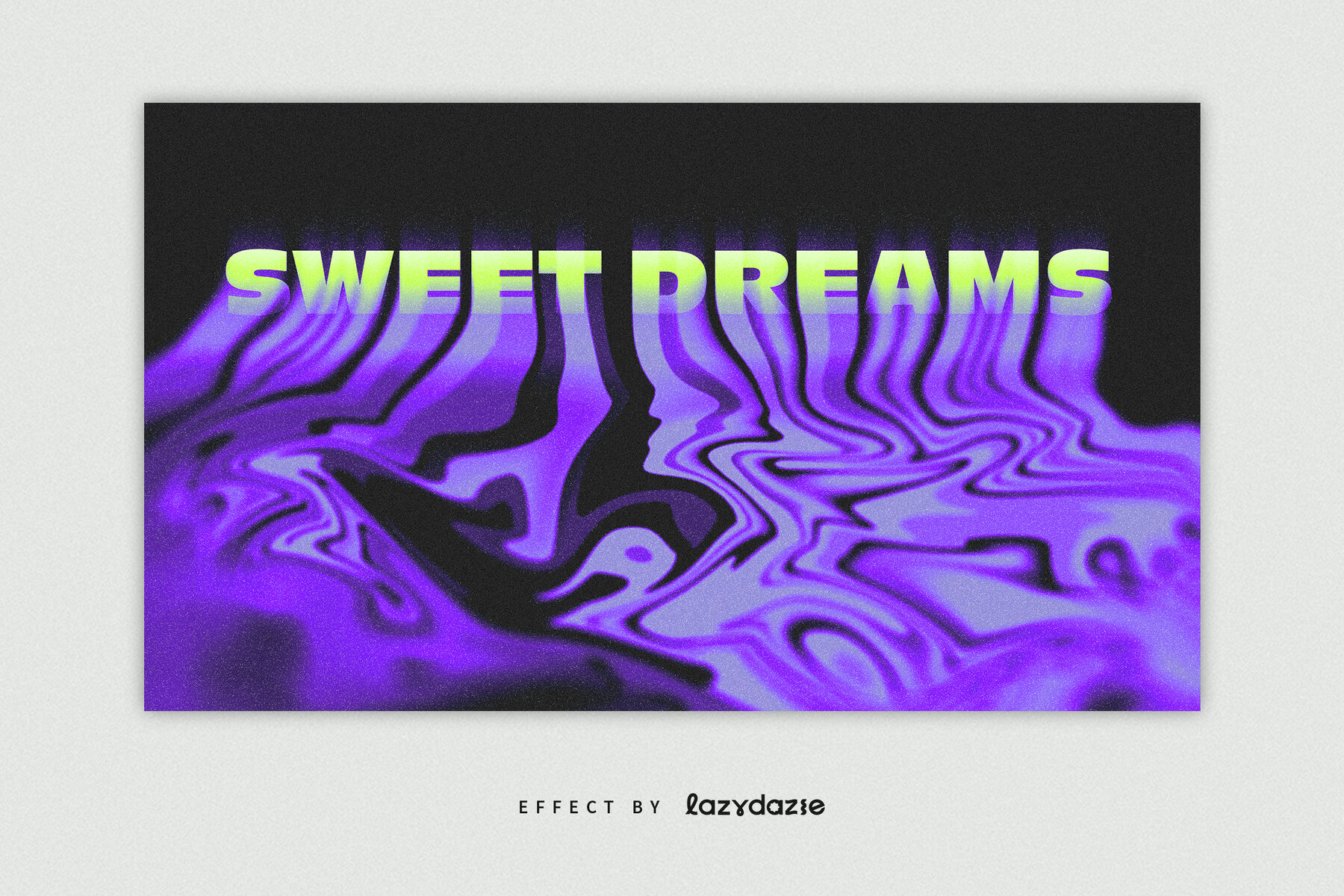 Melting Text Effect Mockup 4