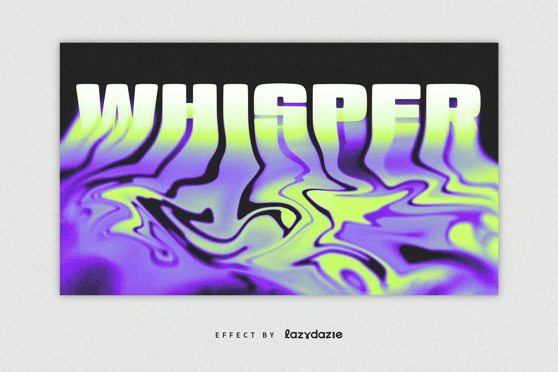 Melting Text Effect Mockup 5