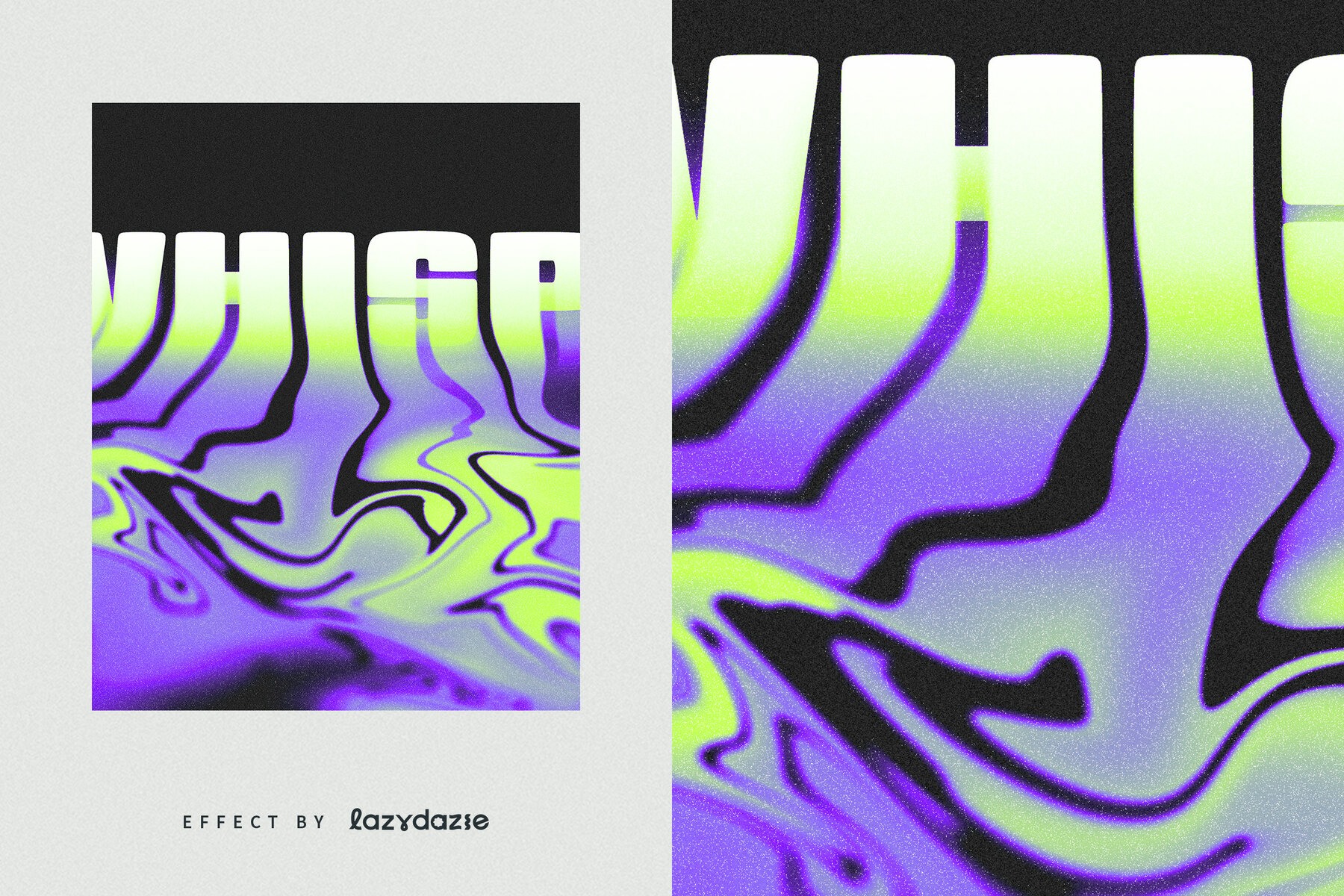 Melting Text Effect Mockup 6