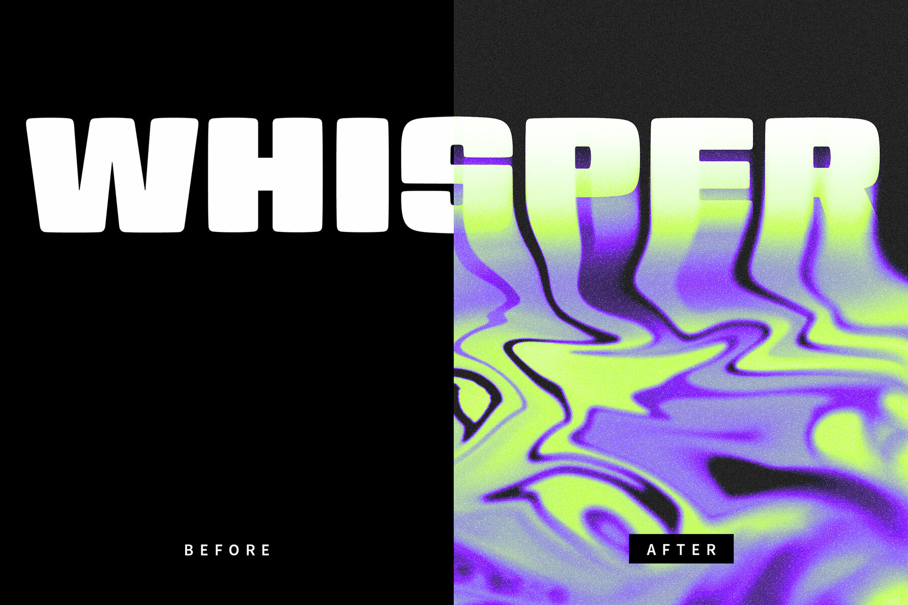 Melting Text Effect Mockup 7